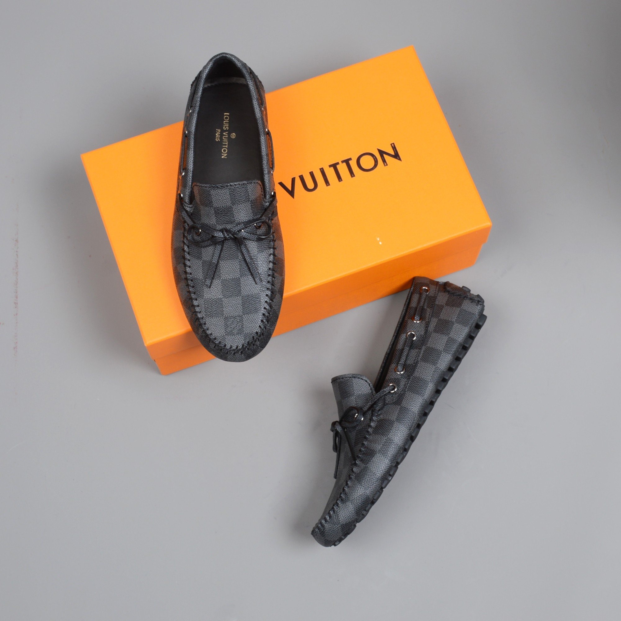 L0vis Vvtt0n Driver Moccasin Black Virgil Abloh For Men LV