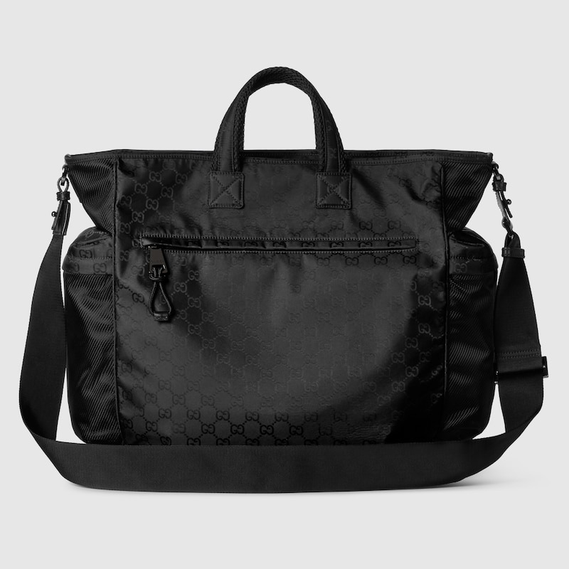 Gvc*1 Large GG Tote Bag Black For Men 15in/38cm 818962 FAEEE 1062