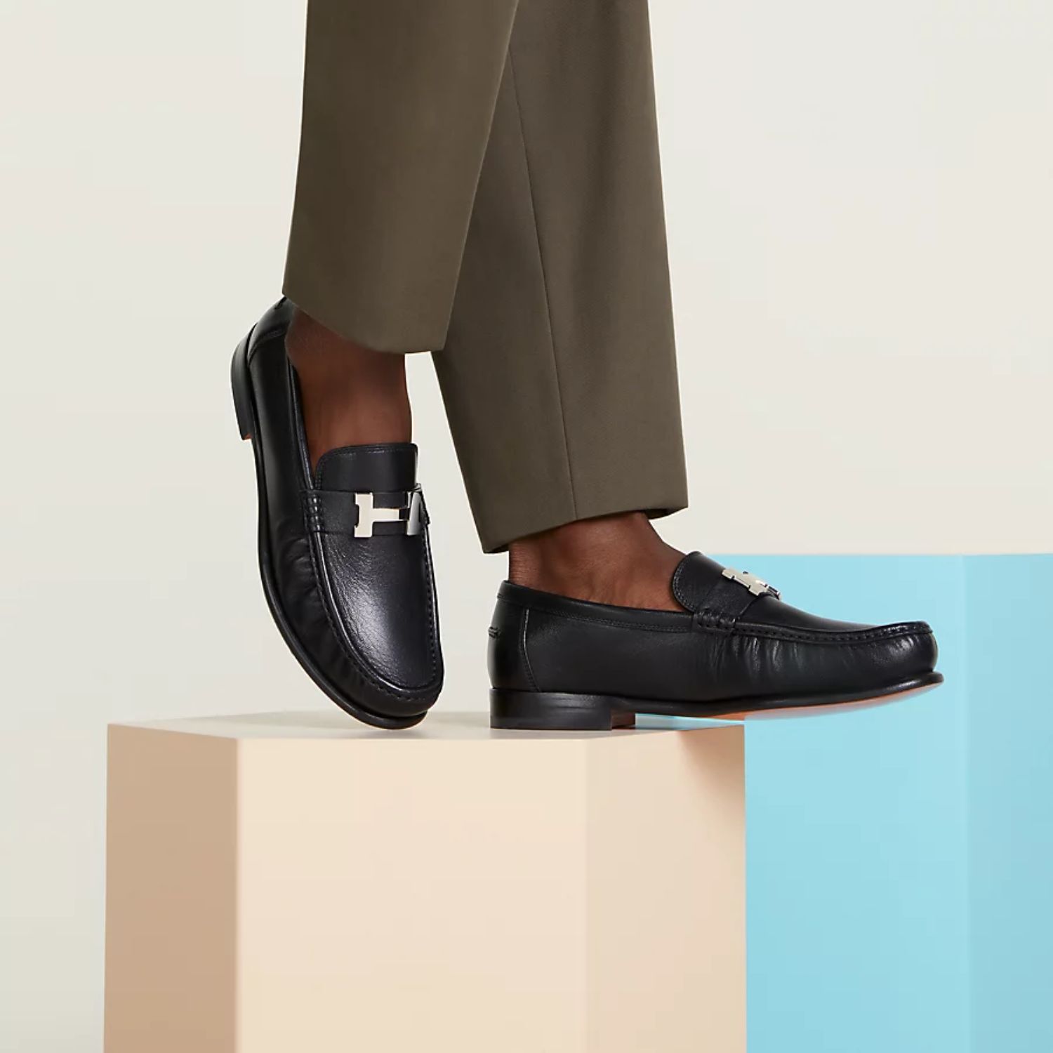 H**me5 Karlo Loafer Noir For Men – H251996ZA01395