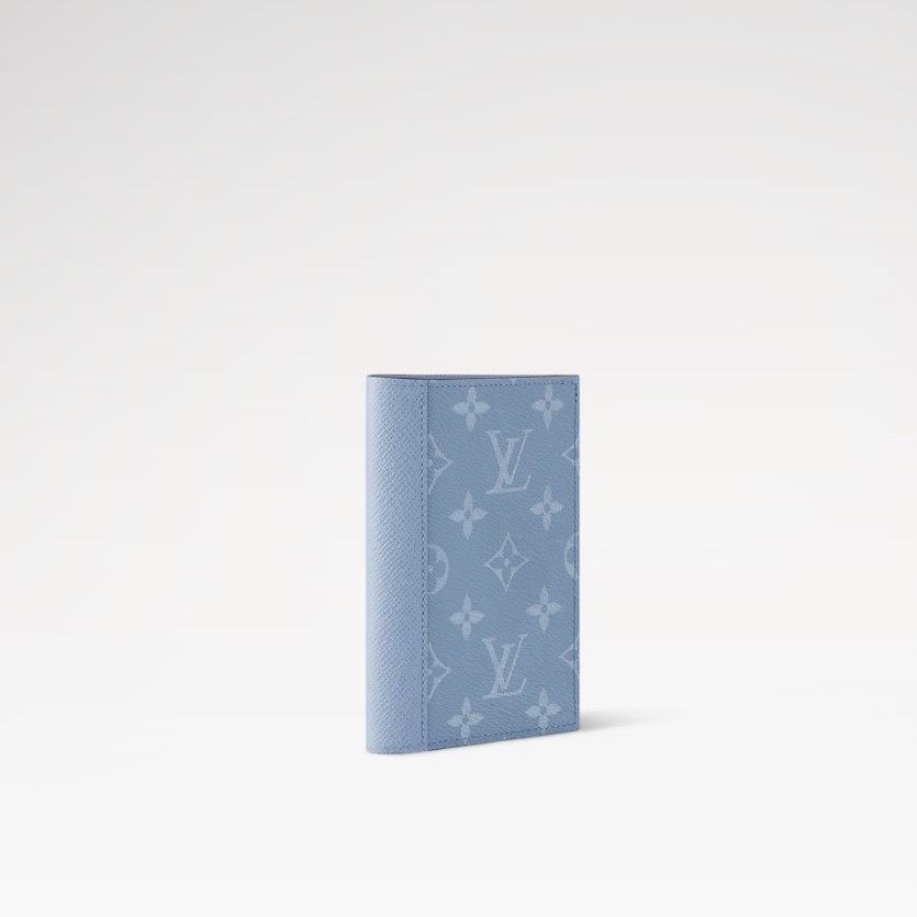 L0vis Vvtt0n Passport Cover Sky Blue For Men 5.5in/14cm M14358