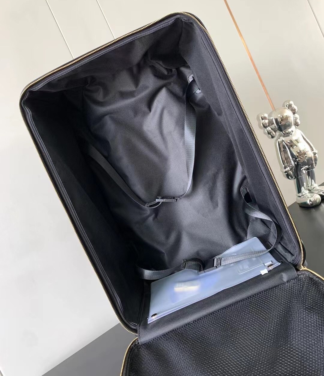 Ch**el Quilted Suitcase Black For Women 19.7in/50cm