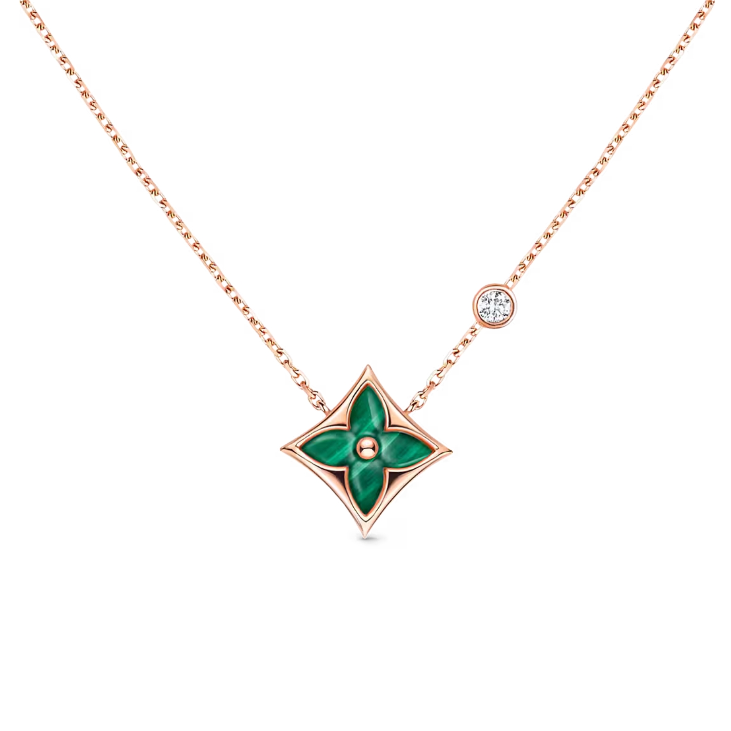 L0vis Vvtt0n Color Blossom BB Star Pendant Necklace For Women Q93894