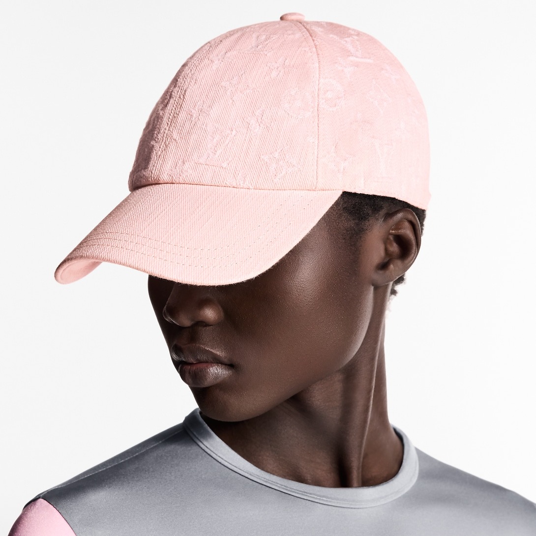 L0vis Vvtt0n Denim Cap Pink For Women M7944M