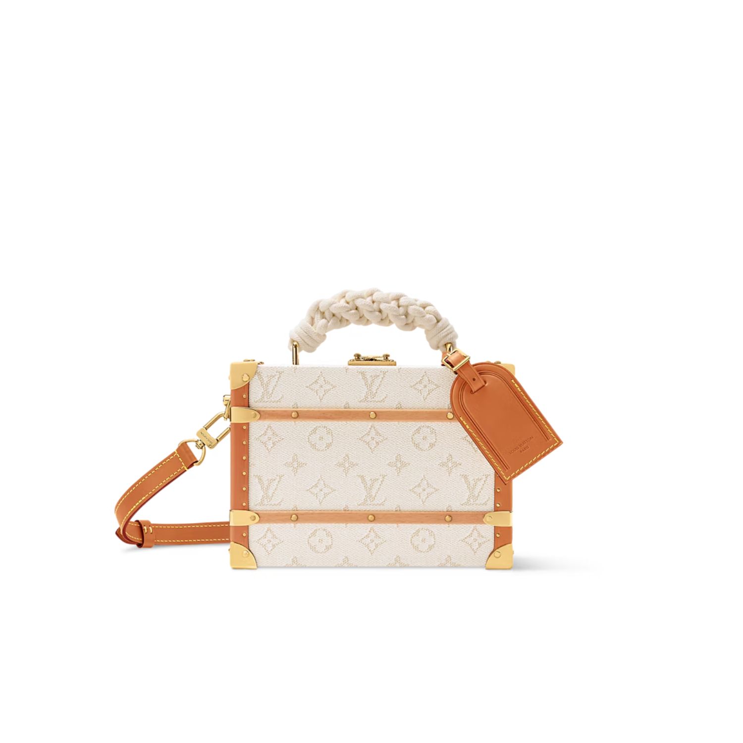 L0vis Vvtt0n Handle Trunk Bag Off-White For Men 24cm/9.4in – M14440