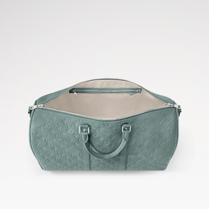 L0vis Vvtt0n Keepall Bandoulière 50 Misty Lake Green 19.7in/50cm M13976