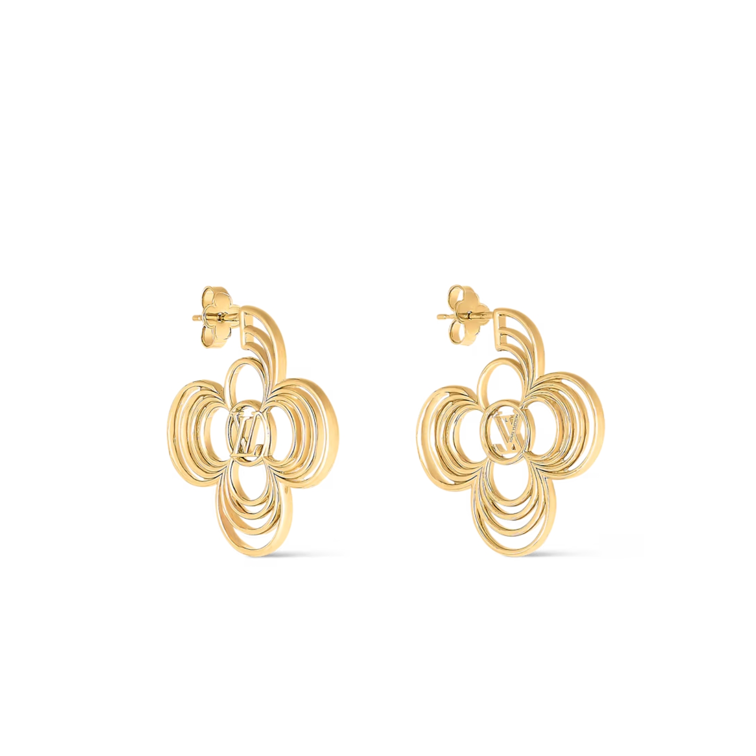 L0vis Vvtt0n LV Breeze Earrings Gold-Toned For Women M02675
