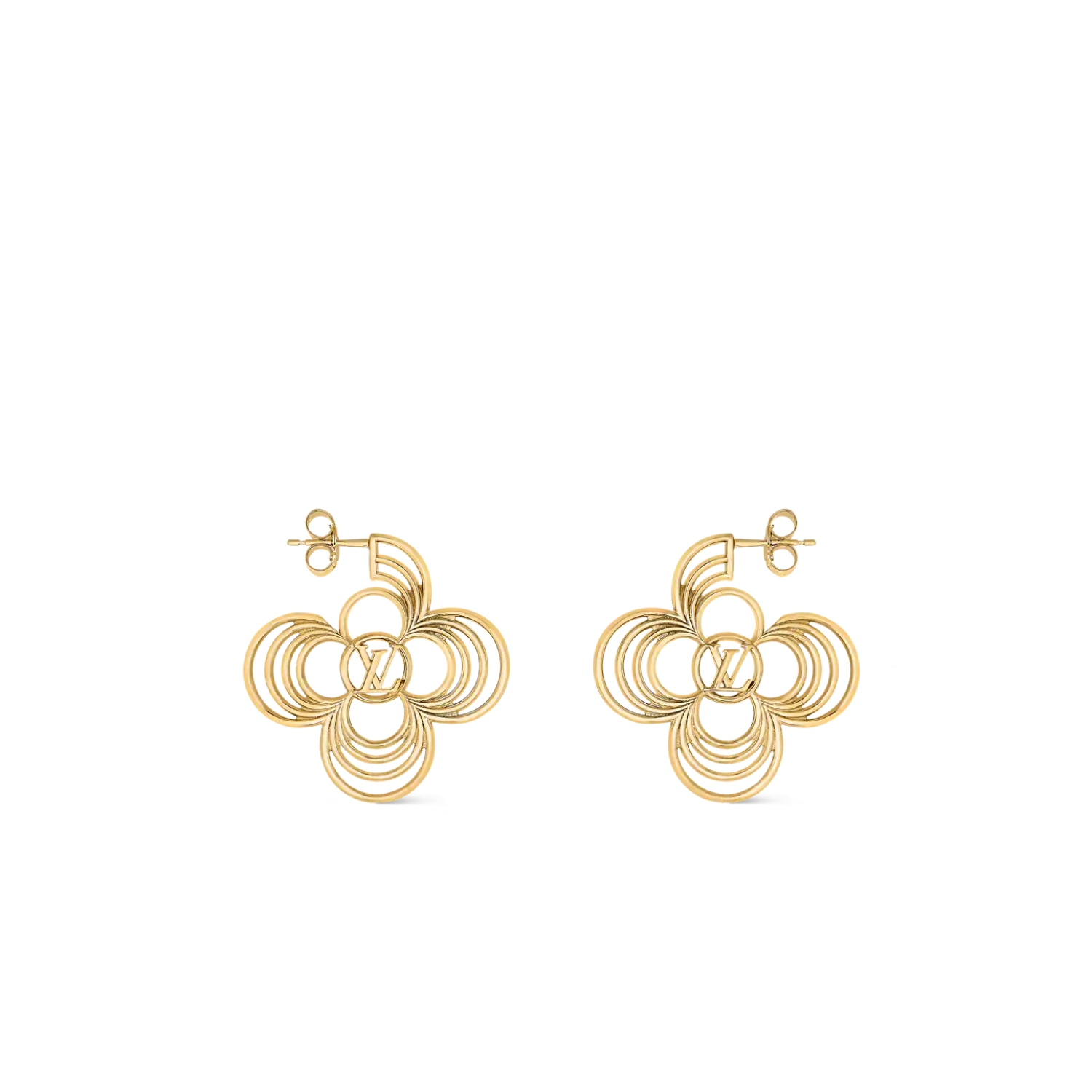L0vis Vvtt0n LV Breeze Earrings Gold-Toned For Women M02675