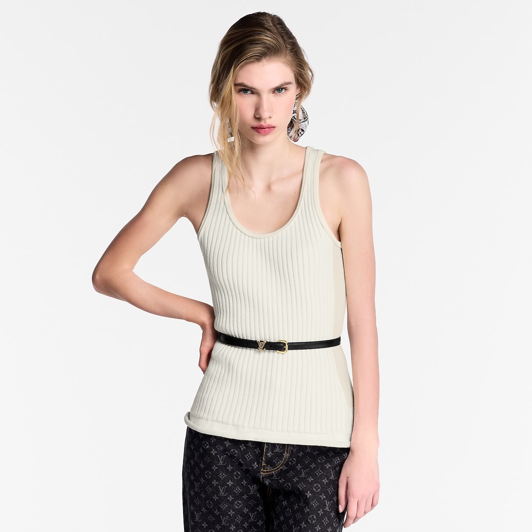 L0vis Vvtt0n LV Darling Ard 15mm Belt Black For Women M8898U