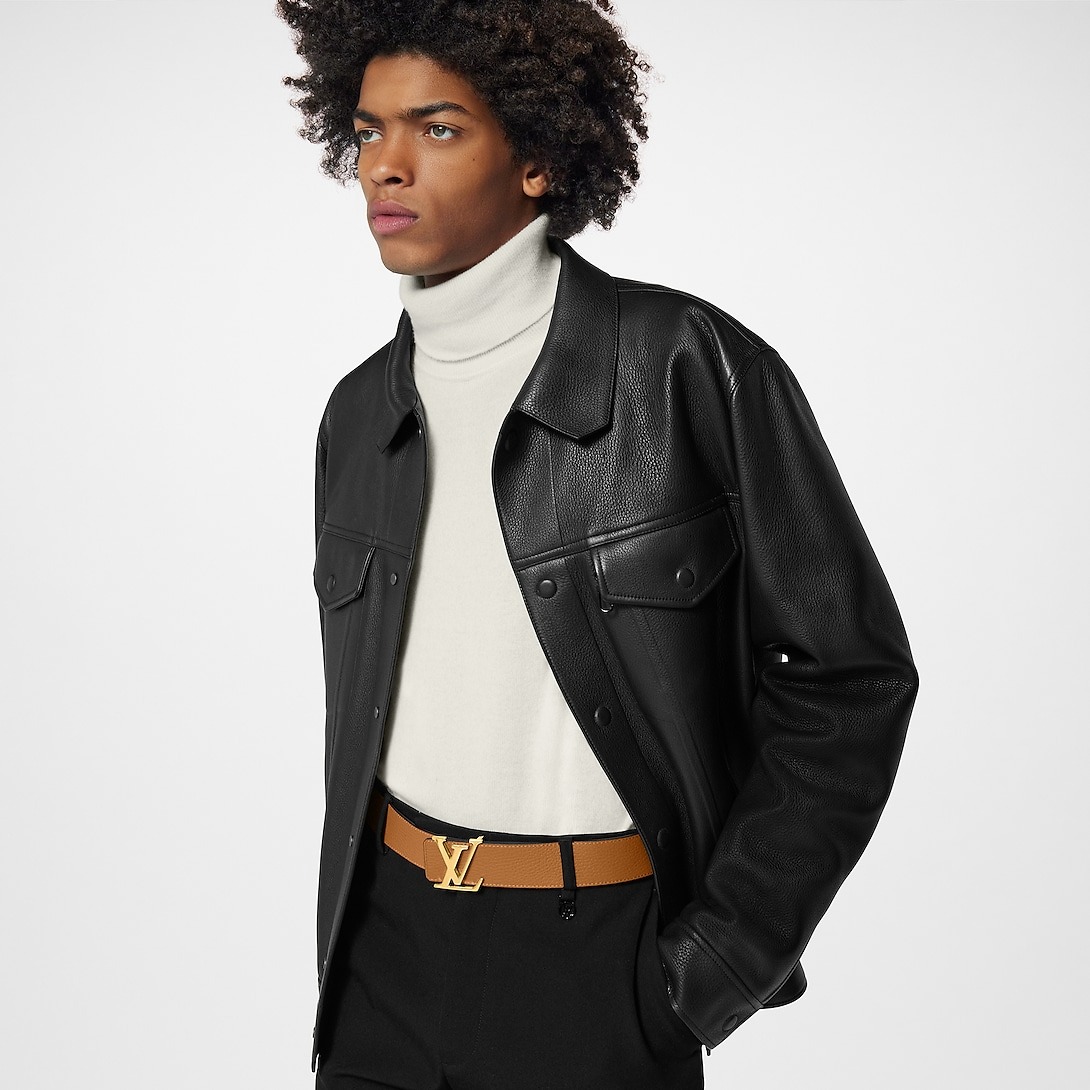 L0vis Vvtt0n LV Initiales Belt 40mm Black For Men M9151U