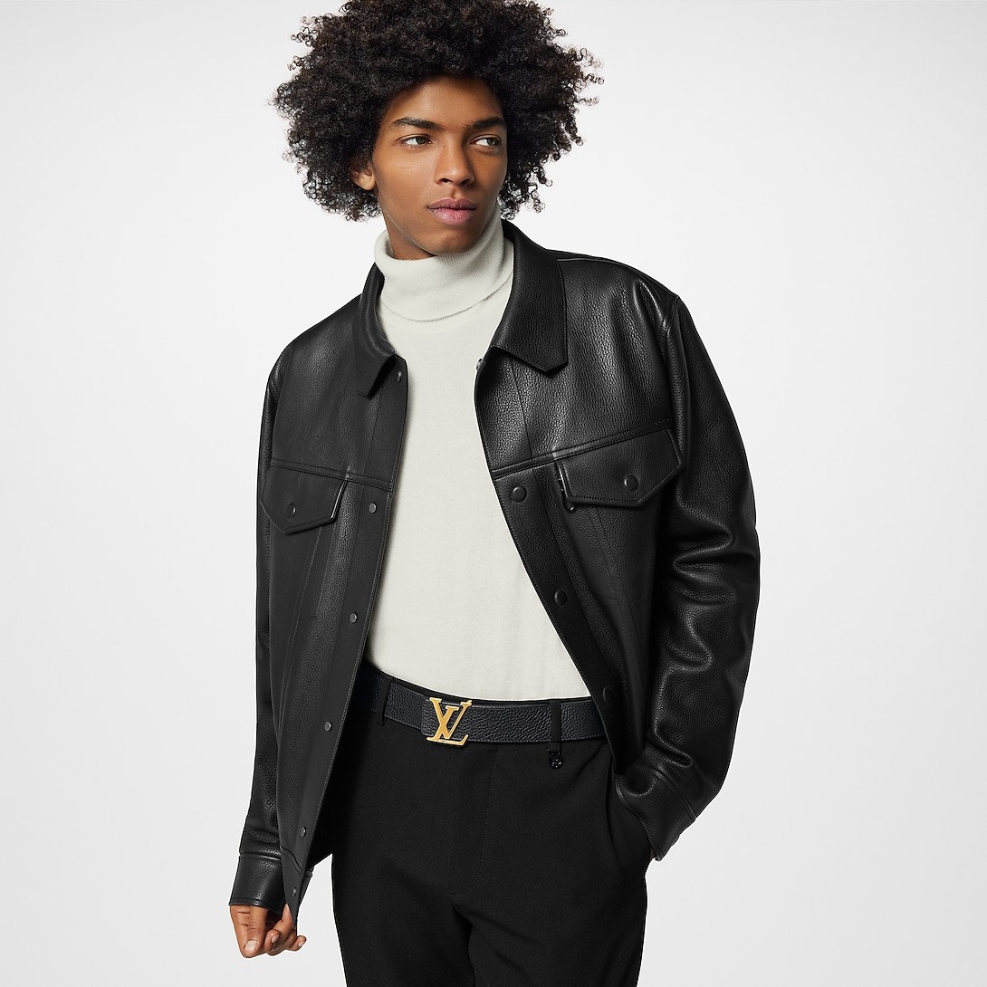 L0vis Vvtt0n LV Initiales Belt 40mm Black For Men M9151U