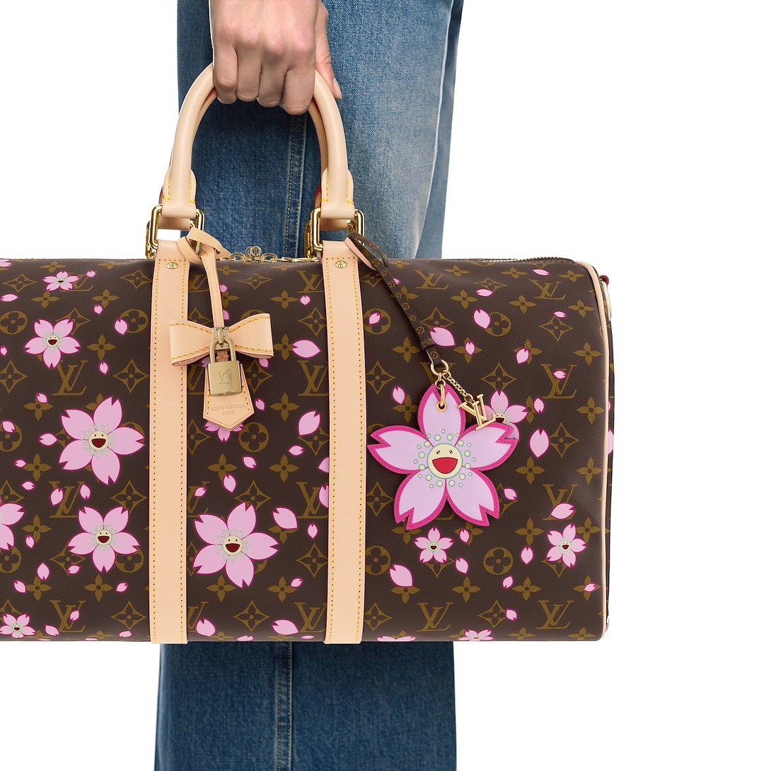 L0vis Vvtt0n LV x TM Cherry Blossom Bag Charm Pink 27cm/11in For Women – M02475