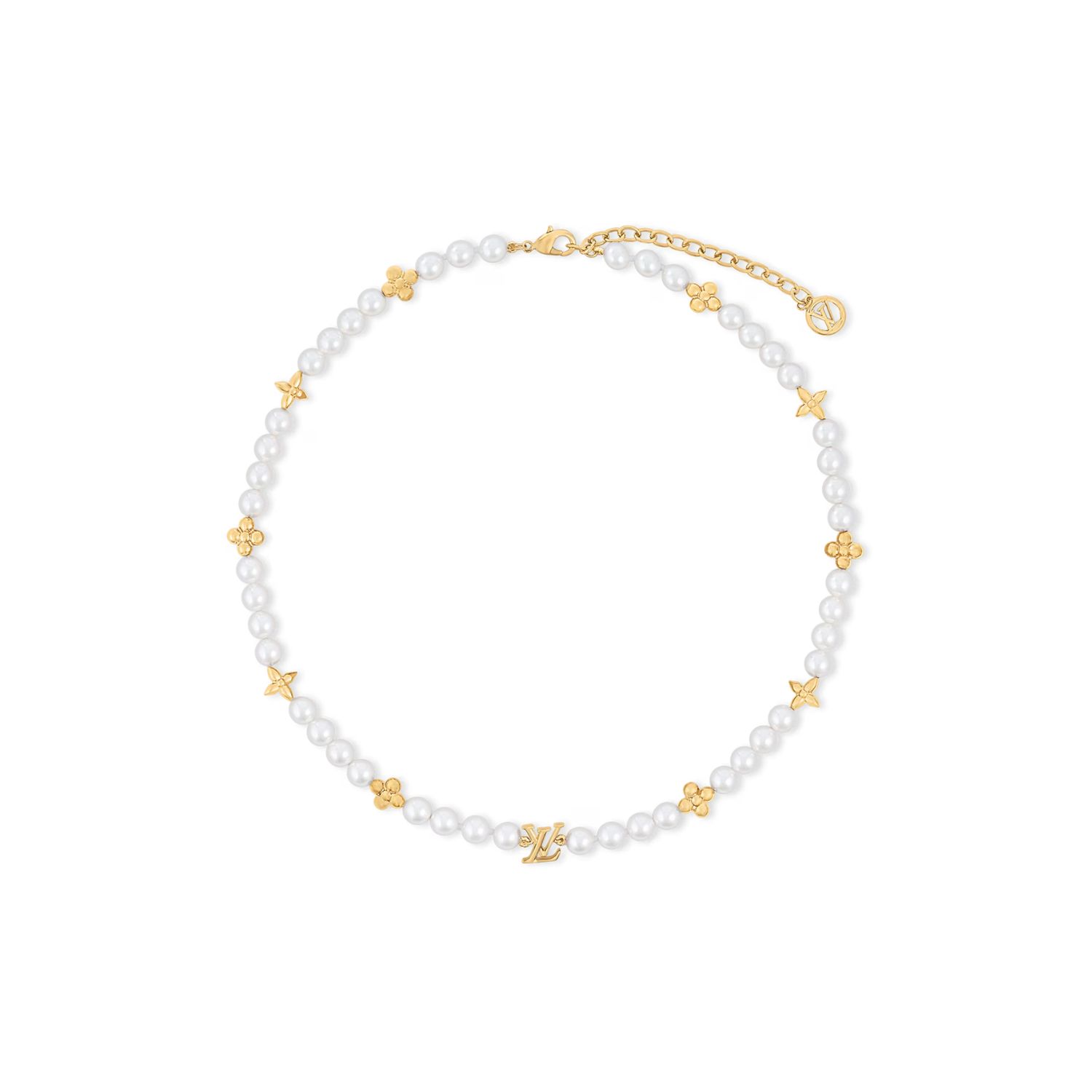 L0vis Vvtt0n My Pearl Necklace Gold-Toned For Women – M01990