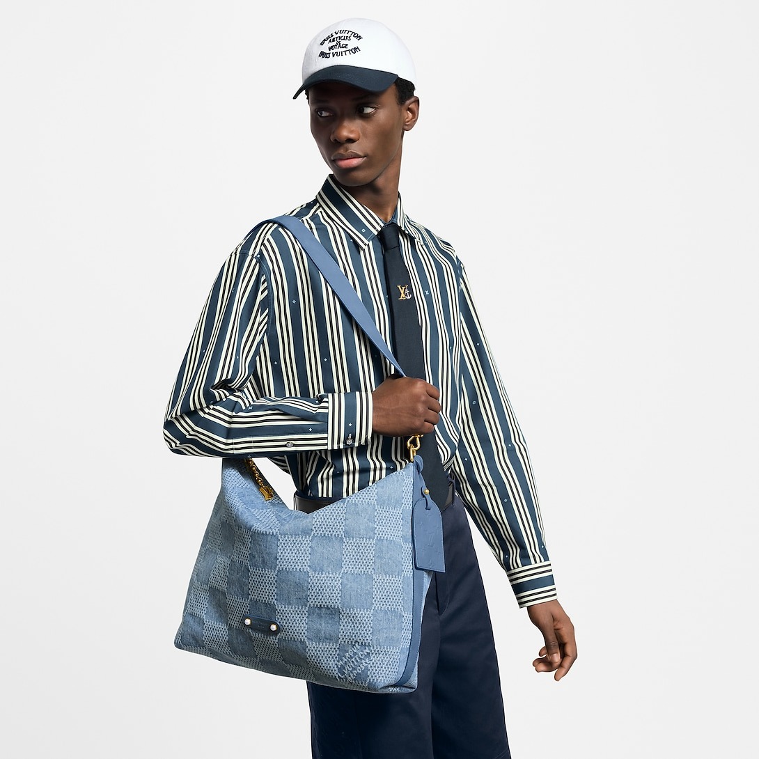 L0vis Vvtt0n Vagabond Hobo Bags Blue For Men 38cm/15in – N00202