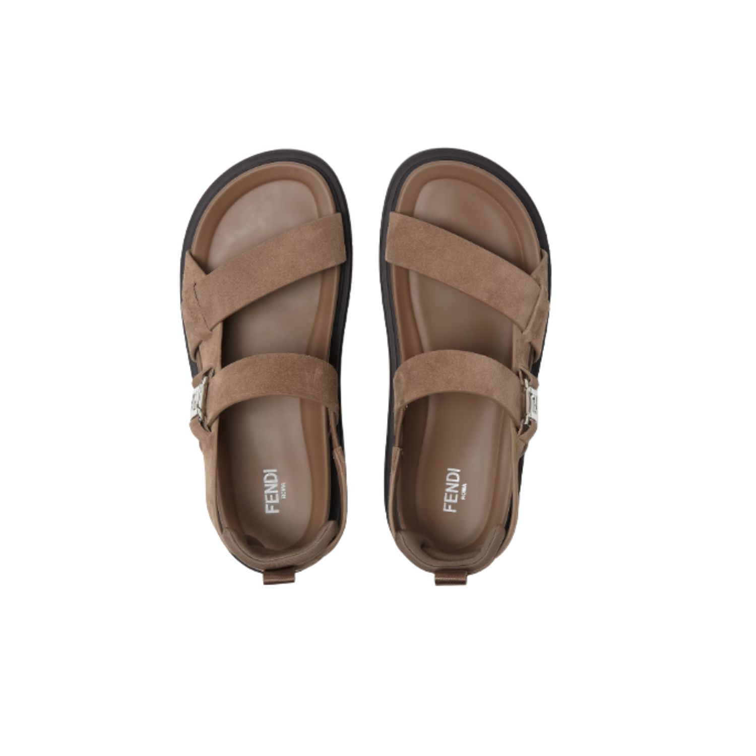F**di Sandals Brown For Men – 7X1771AU2JF0MNU