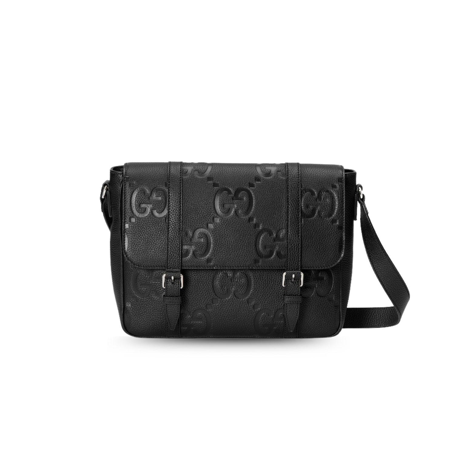 Gvc*1 GG Jumbo Medium Messeger Bag Black For Men 12.2in/31cm 760234 AABY0 1000