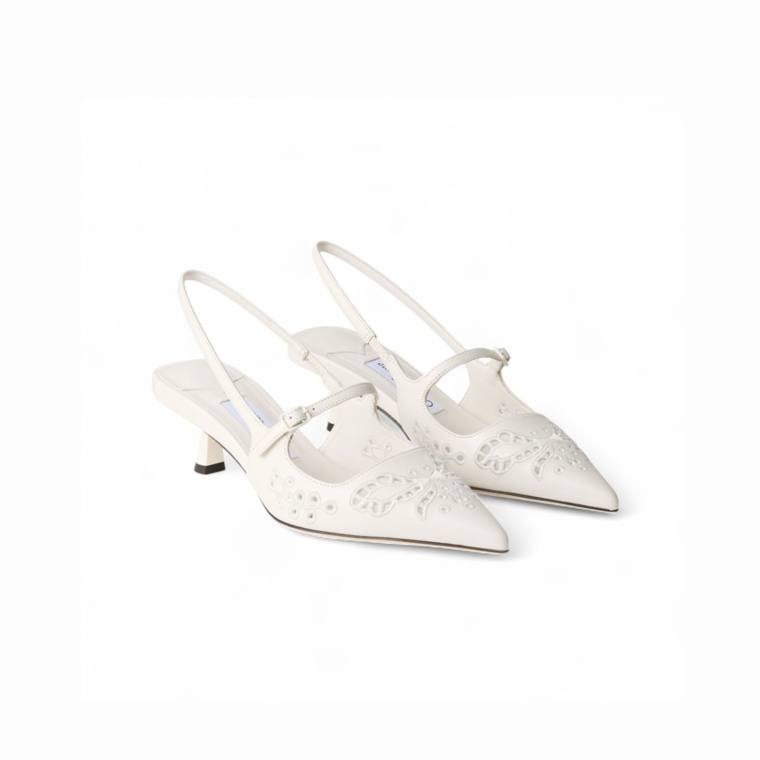 J1m*y Ch00 Didi 45 Leather Pumps Latte For Women DIDI45DXA