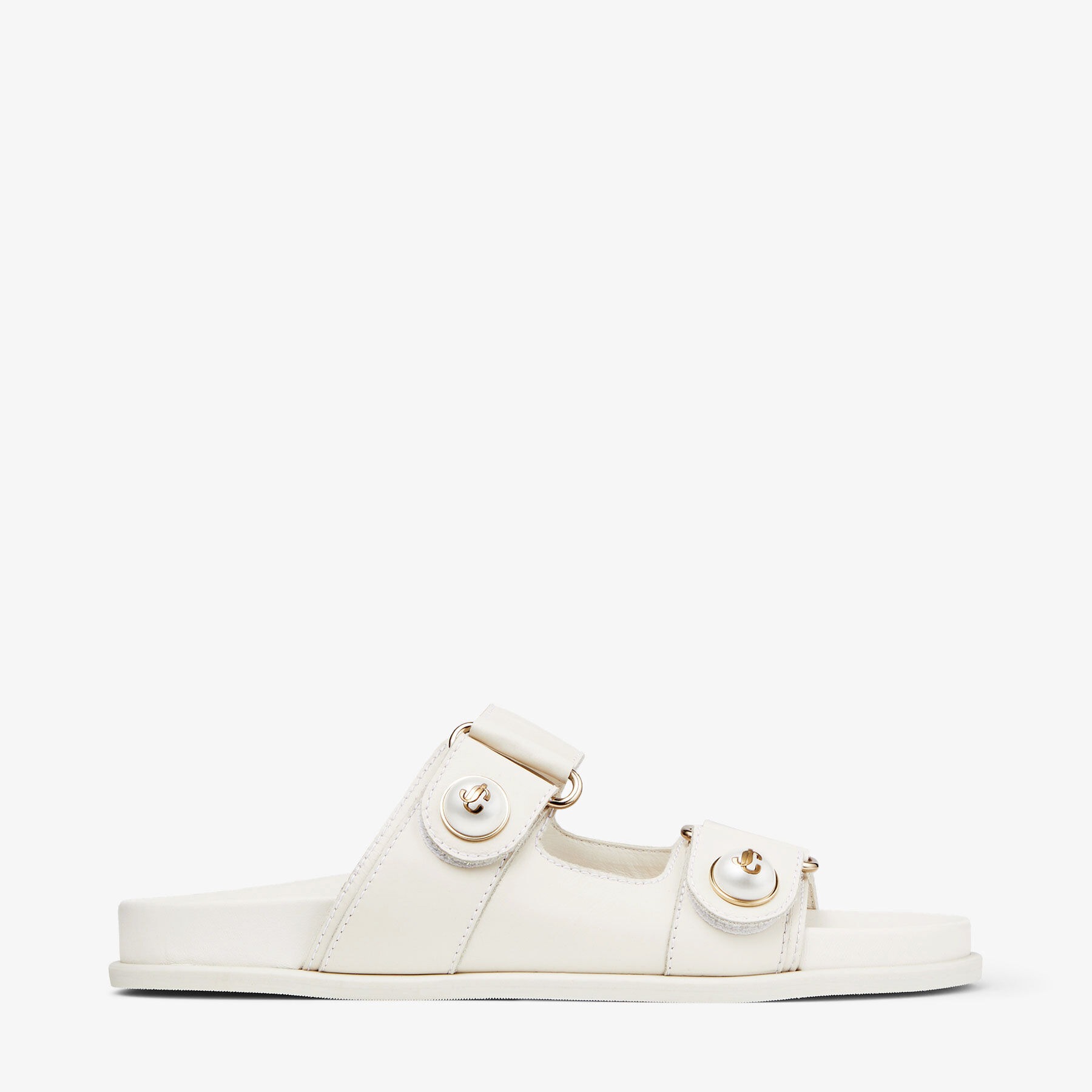 J1m*y Ch00 Fayence Sandal Latte For Women FAYENCESANDALSQM