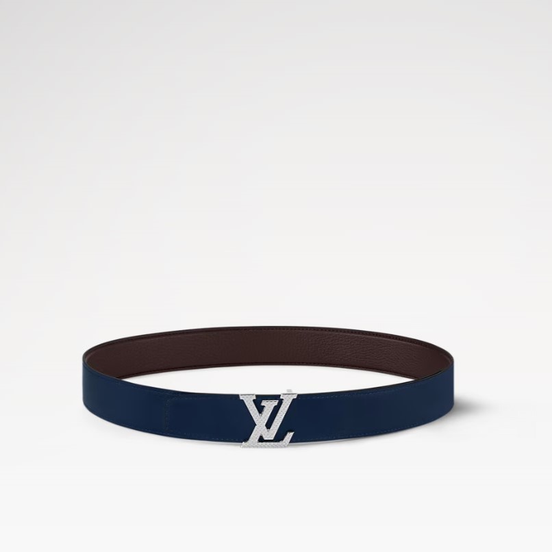 L0vis Vvtt0n LV Heritage 35mm Reversible Belt Brown/Navy For Men M8715V