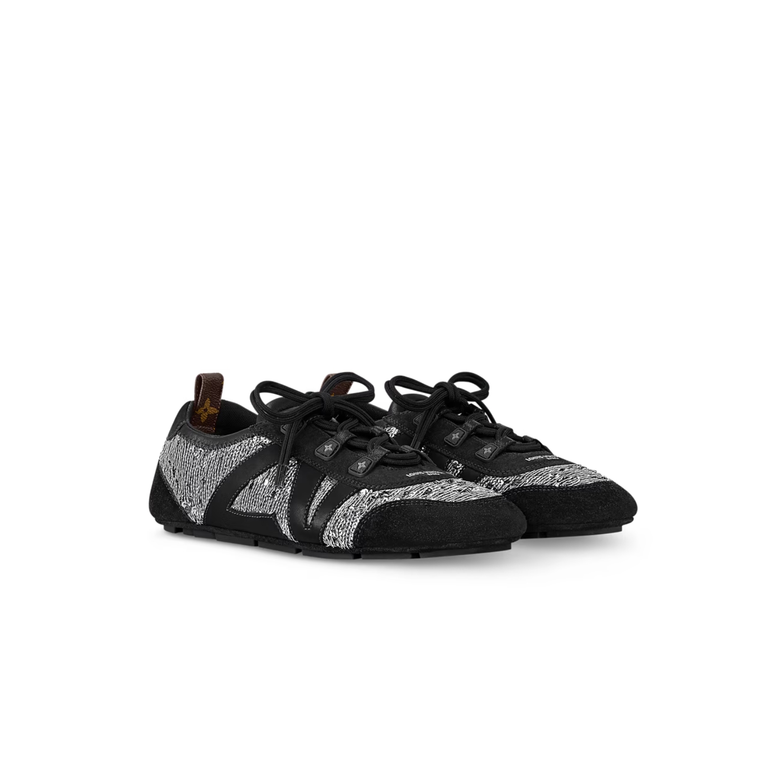 L0vis Vvtt0n LV Sneakerina Black/Silver For Women 1AHND2