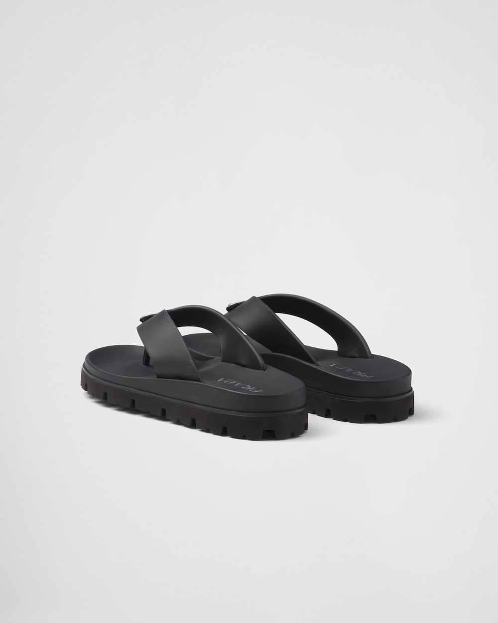 Pra*a Rubber Thong Sandal Black For Men – 2Y3130_3LKK_F0002_F_G000