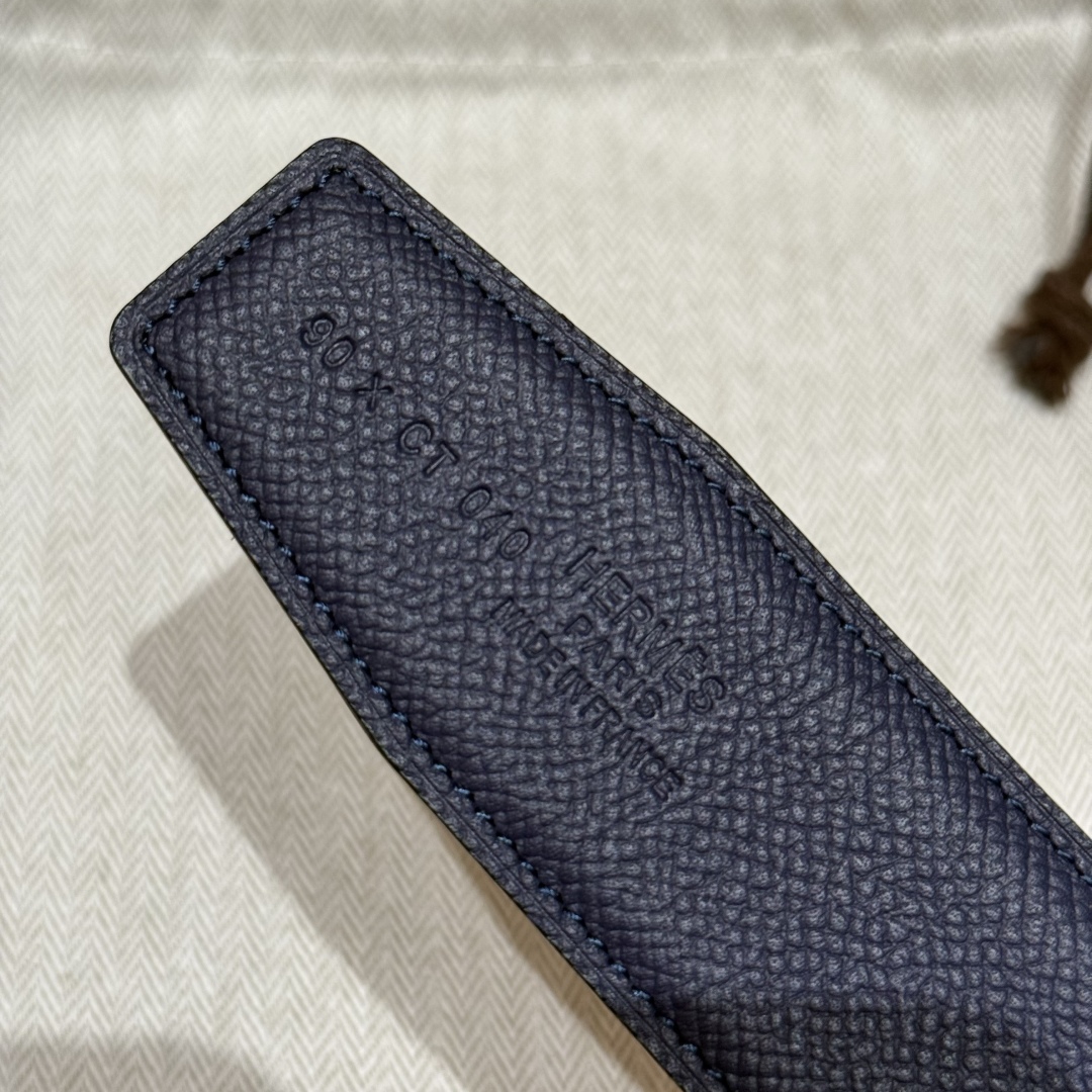 H**me5 “H-Zip” 38mm Reversible Belt Navy Blue & Black