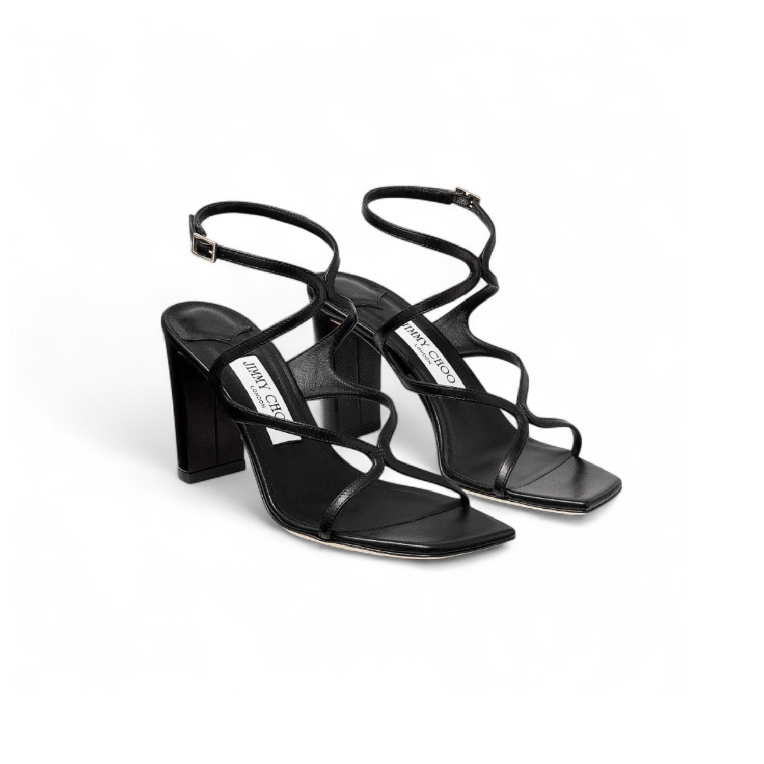 J1m*y Ch00 Azie 85 Black For Women AZIE85NAP