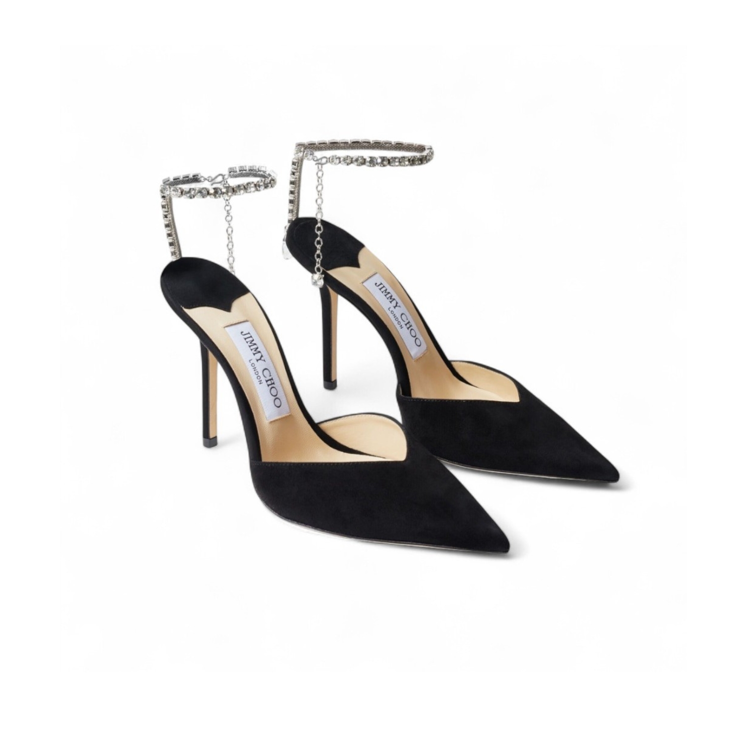 J1m*y Ch00 Saeda 100 Pumps Black For Women SAEDA100EWA