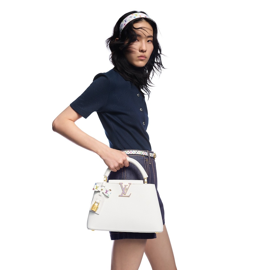 [True-to-ORIGINAL] L0vis Vvtt0n LV x TM Capucines BB White For Women 10.6in/27cm M13253