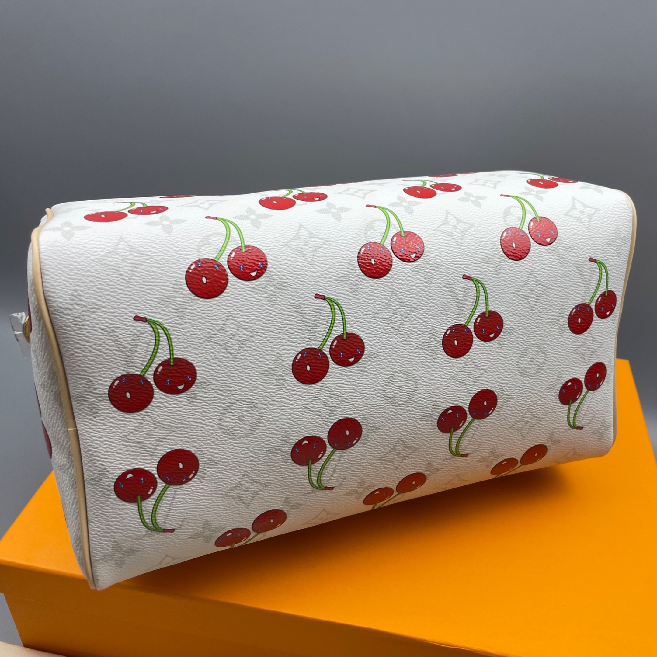 [True-to-ORIGINAL] L0vis Vvtt0n LV x TM Speedy Soft Bandoulière 30 White For Women 11.8in/30cm M14238