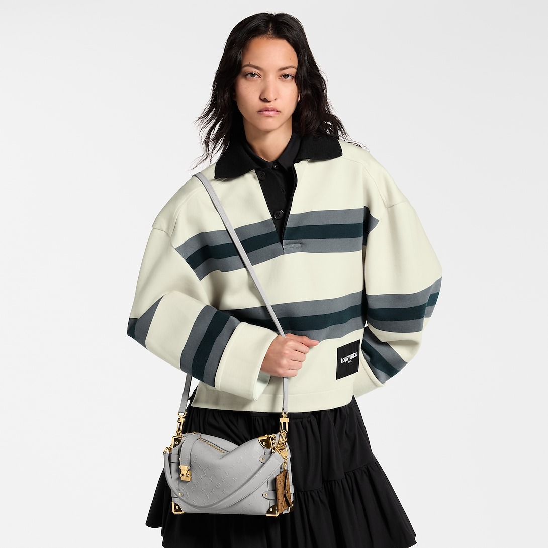 L0vis Vvtt0n Side Trunk MM Cloud Gray For Women 9.3in/23.5cm M25602