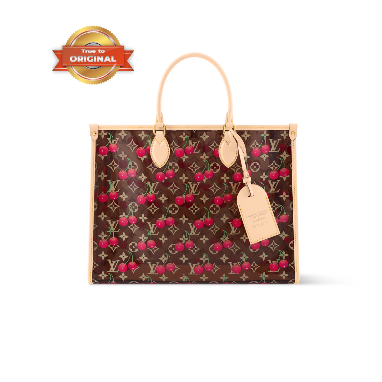 [True-to-ORIGINAL] L0vis Vvtt0n LV x TM OnTheGo GM Monogram Cherry Crystal For Women 16.1in/41cm M14306