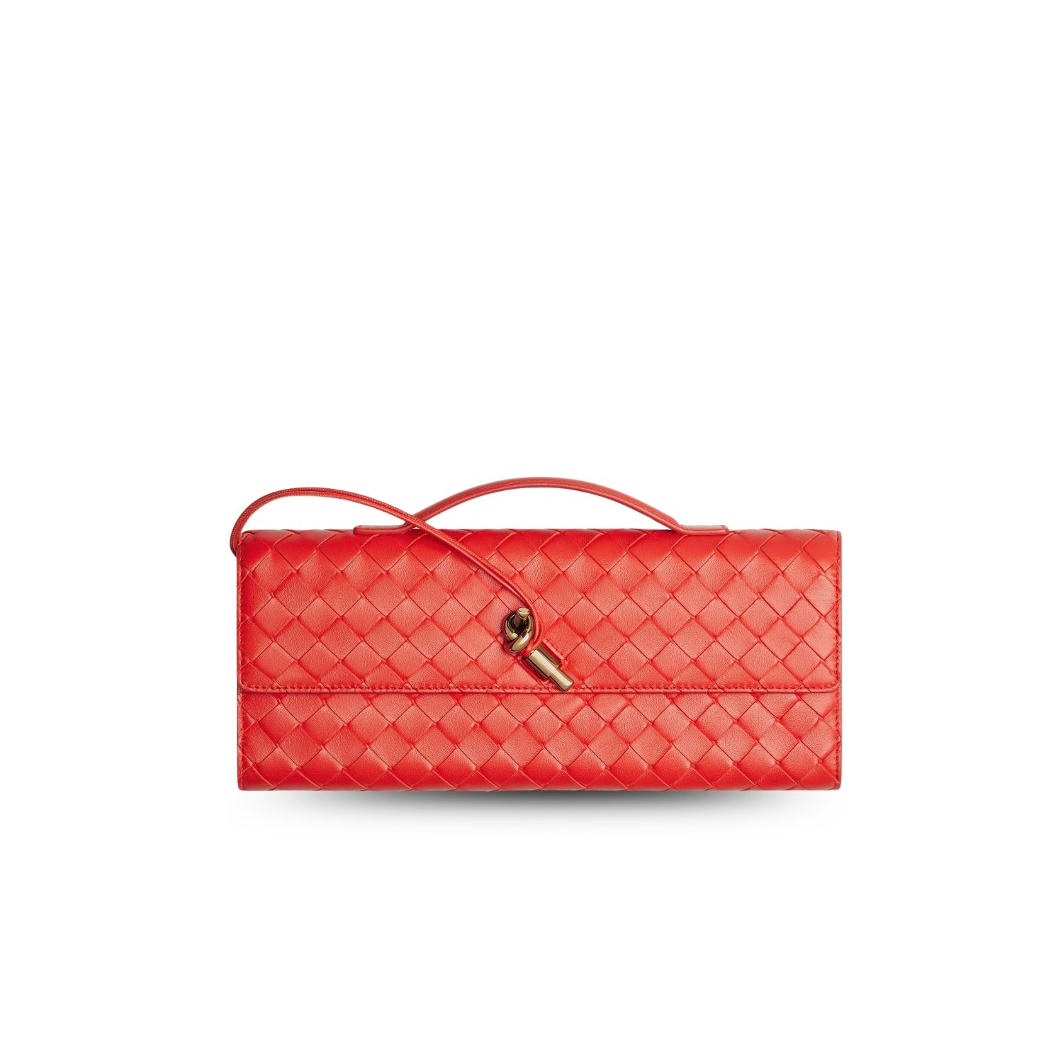 B0tt*ga Ven*ta Andiamo Clutch Cherry Tomato For Women 31cm/12.2in 741511VCPP36529