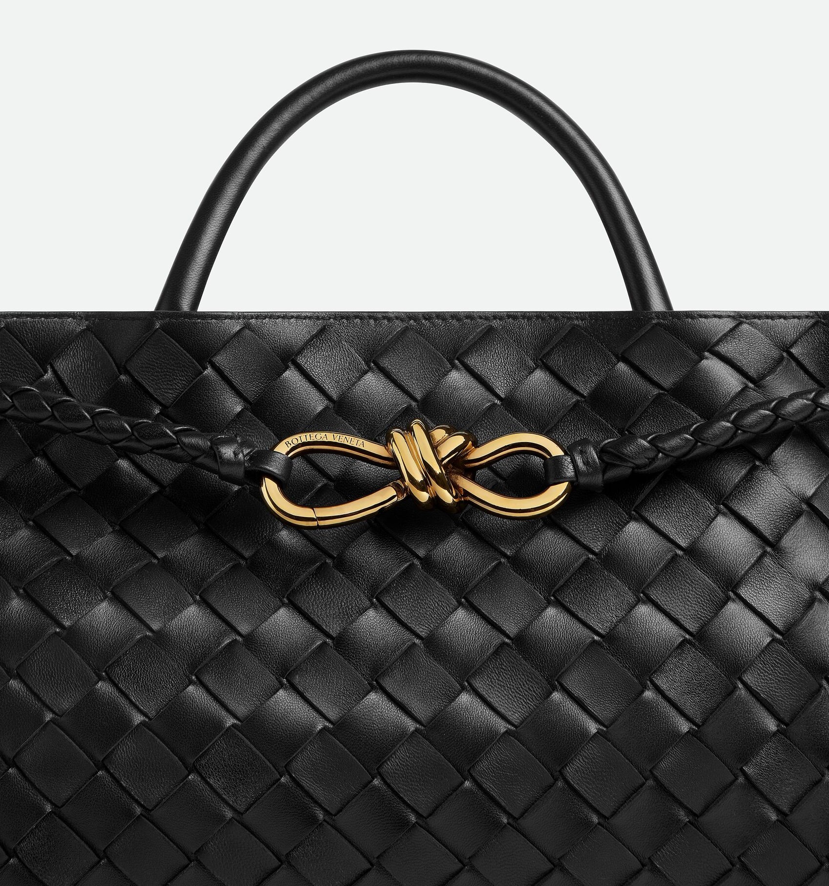 [True-to-ORIGINAL] B0tt*ga Ven*ta East-West Andiamo Black For Women 29cm/11.4in 766010VCPP11139