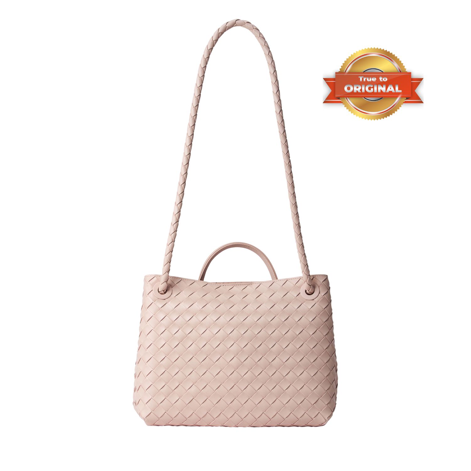 [True-to-ORIGINAL] B0tt*ga Ven*ta Medium Andiamo With Chain Bag Pink 32cm/12.6in – 766016VCPP16814