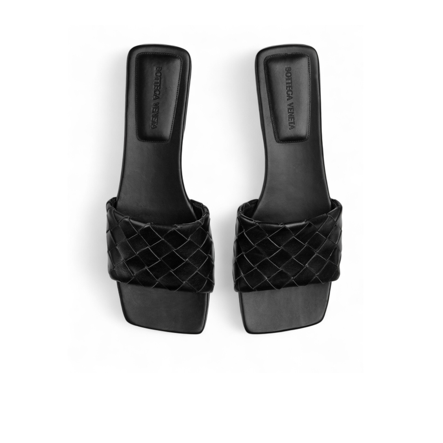 B0tt*ga Ven*ta Parco Flat Mule Black For Women 837737V2ED01000
