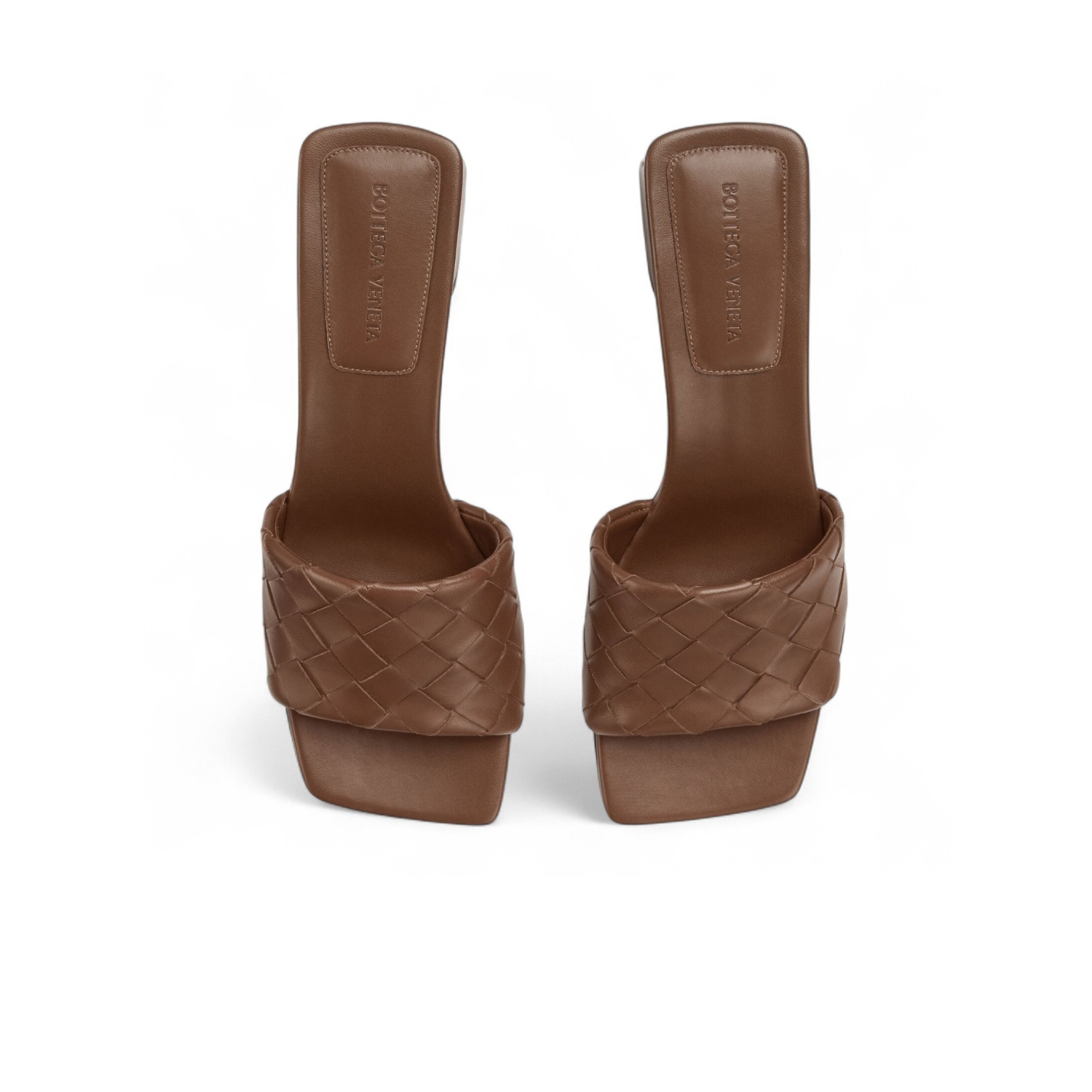 B0tt*ga Ven*ta Parco Mule Mid Heel Dark Leather For Women 838098V2ED02509