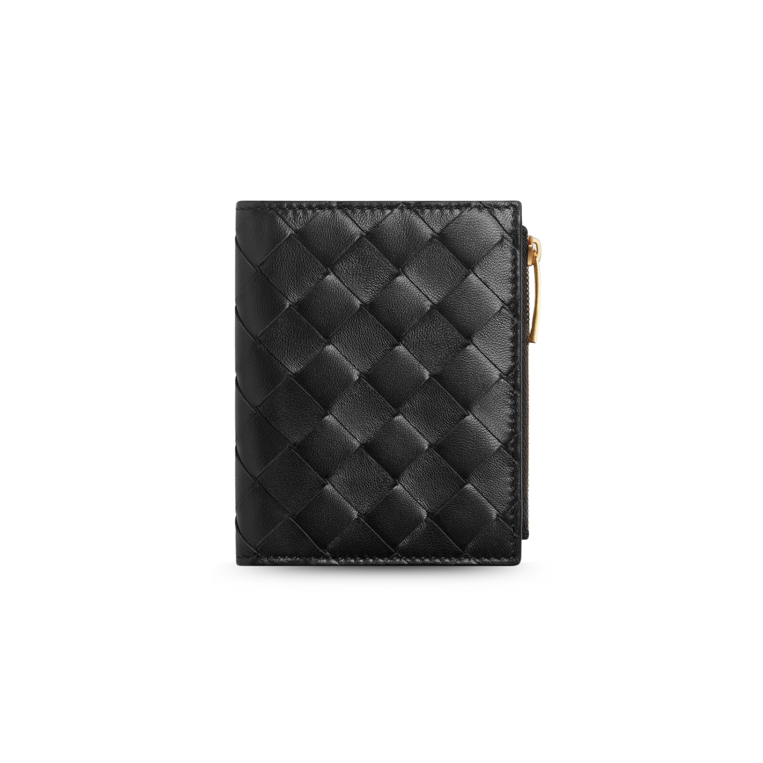 B0tt*ga Ven*ta Small Bi-Fold Wallet Black For Women 9cm/3.5in 742330VCPP38425
