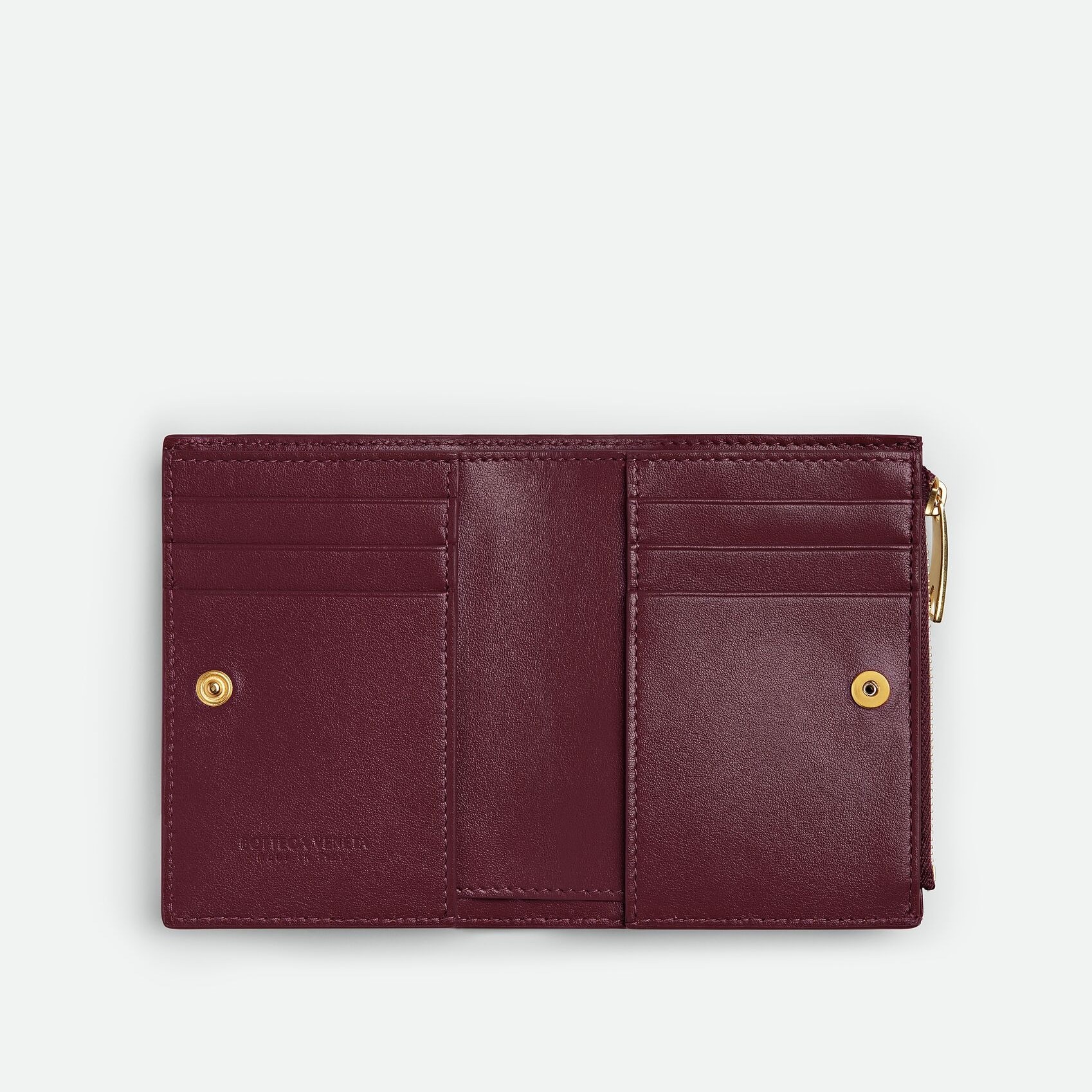 B0tt*ga Ven*ta Small Bi-Fold Wallet Barolo For Women 9cm/3.5in 742330VCPP32247
