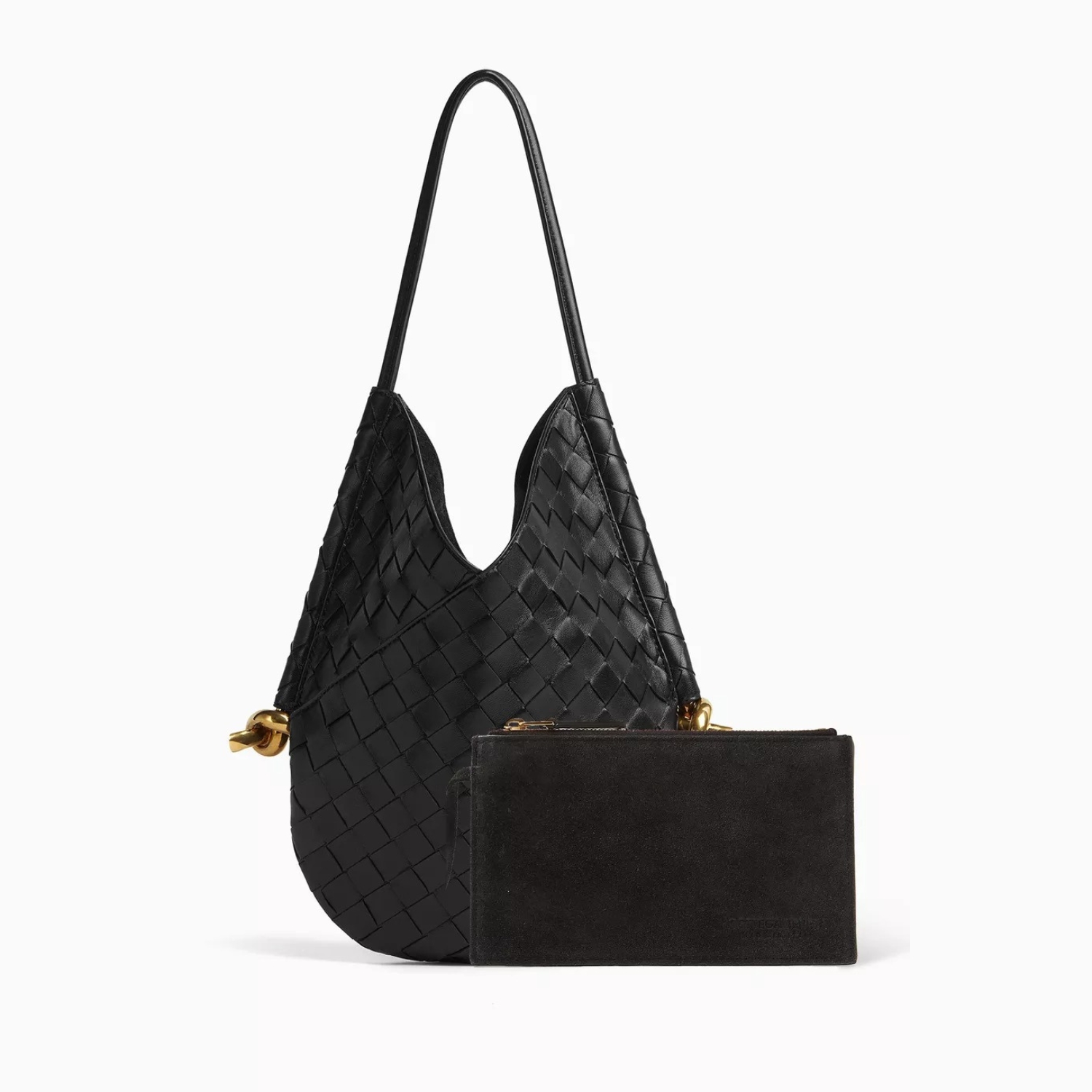 [True-to-ORIGINAL] B0tt*ga Ven*ta Small Solstice Black For Women 26cm/10.2in 740898VCPP11019