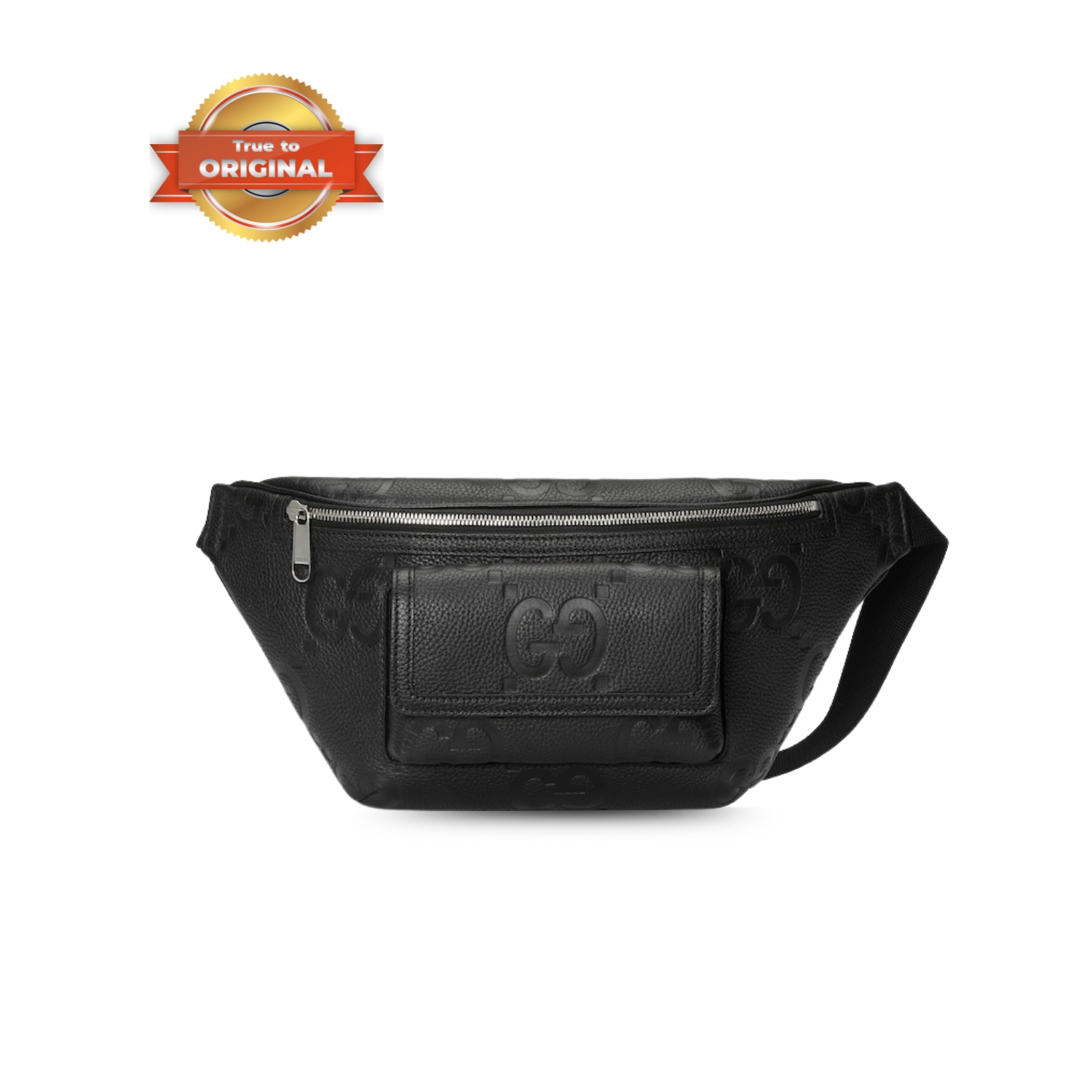 [True-to-ORIGINAL] Gvc*1 GG Jumbo Large Belt Bag Black For Men 26cm/10.2in ‎645093 AABY7 1000