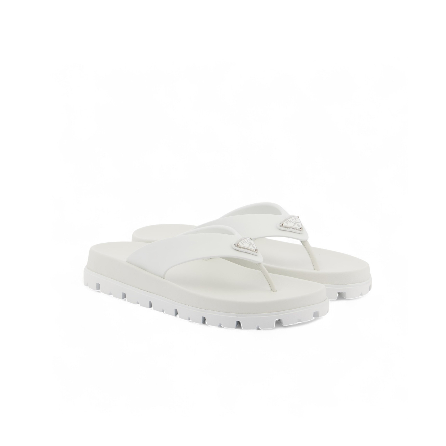 Pra*a Rubber Thong Sandal White For Men – 1Y420N_3LKK_F0009_F_020