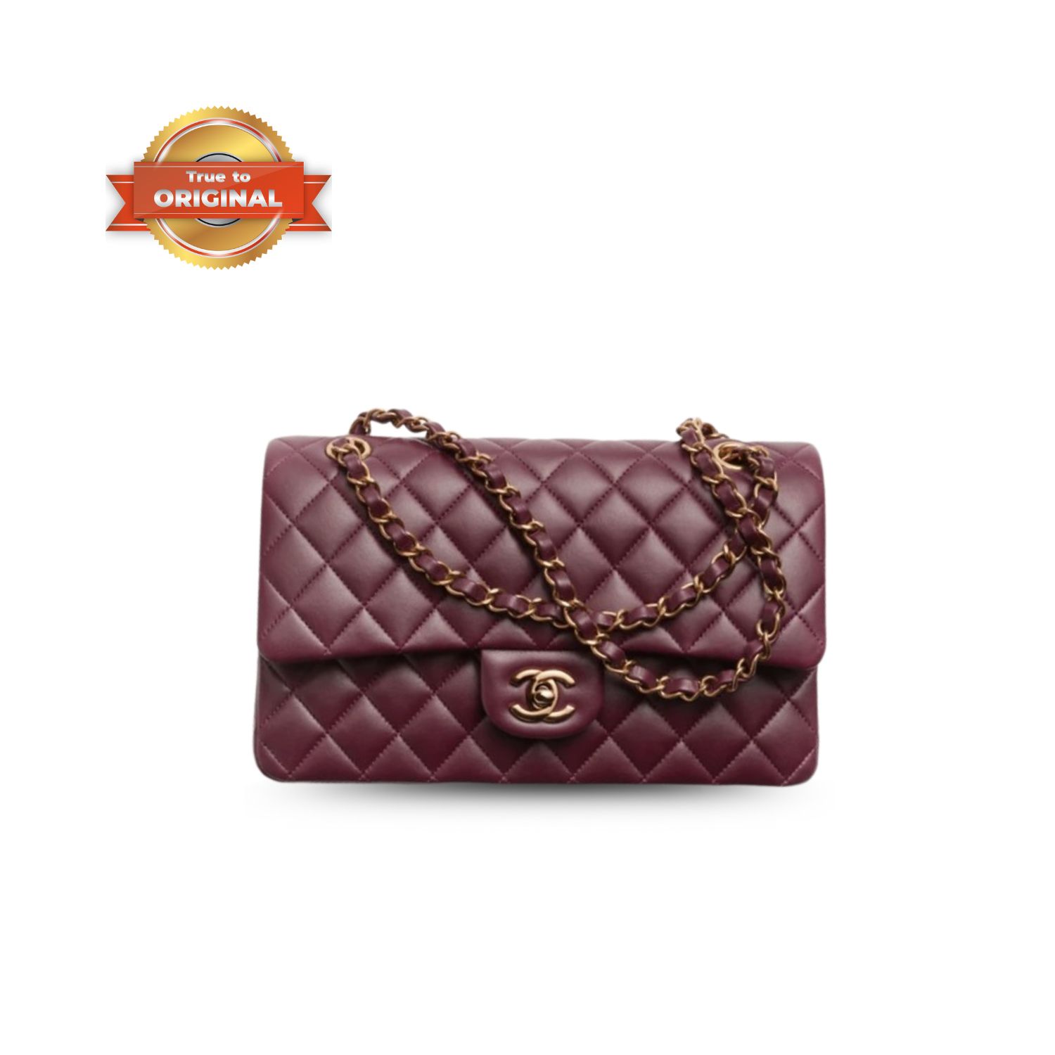 [True-to-ORIGINAL]Ch**el Classic 11.12 Handbag Dark Burgundy 10in/25.5cm For Women A01112-B17625-NZG79