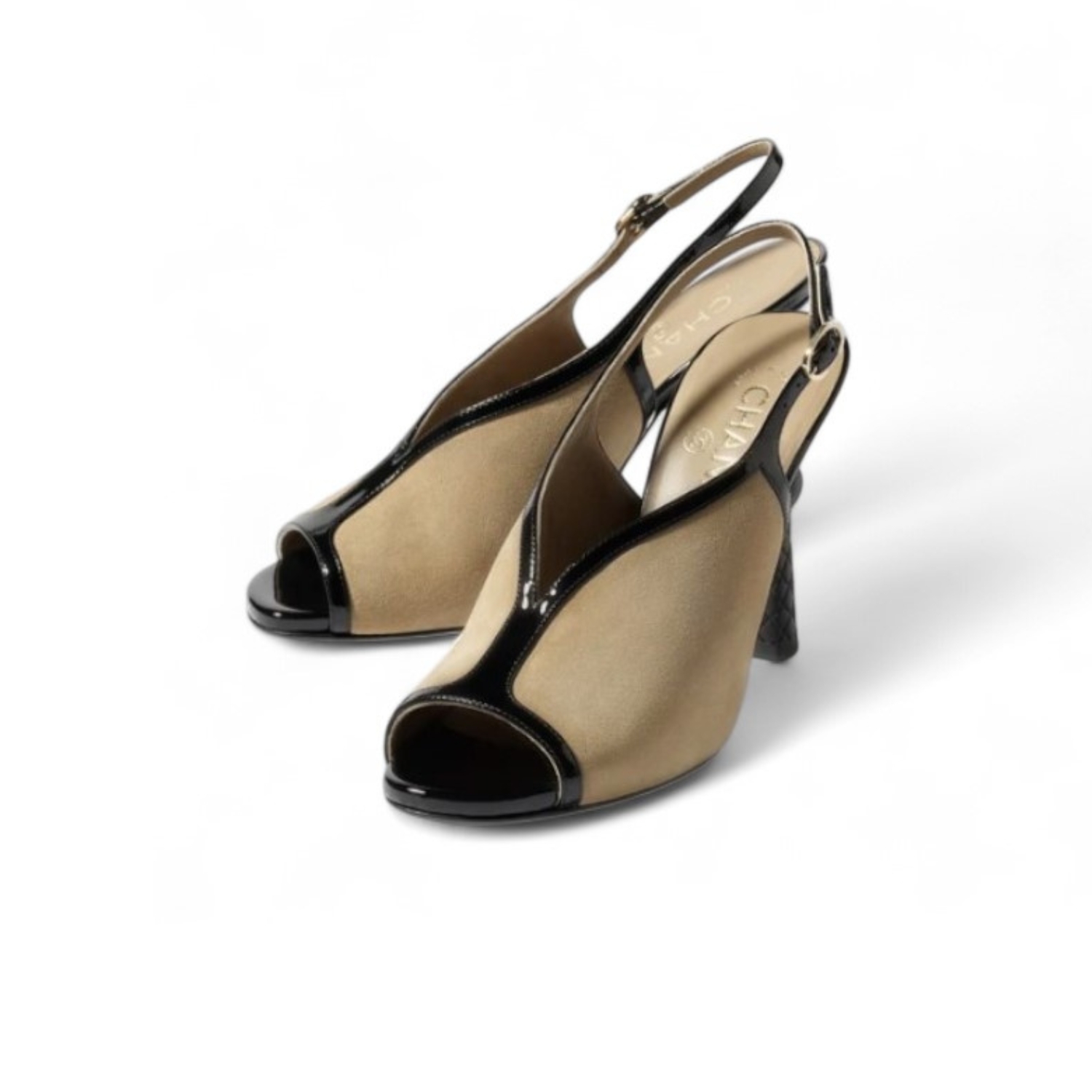 Ch**el Suede Sandals Beige/Black For Women G46538-B20969-U1768