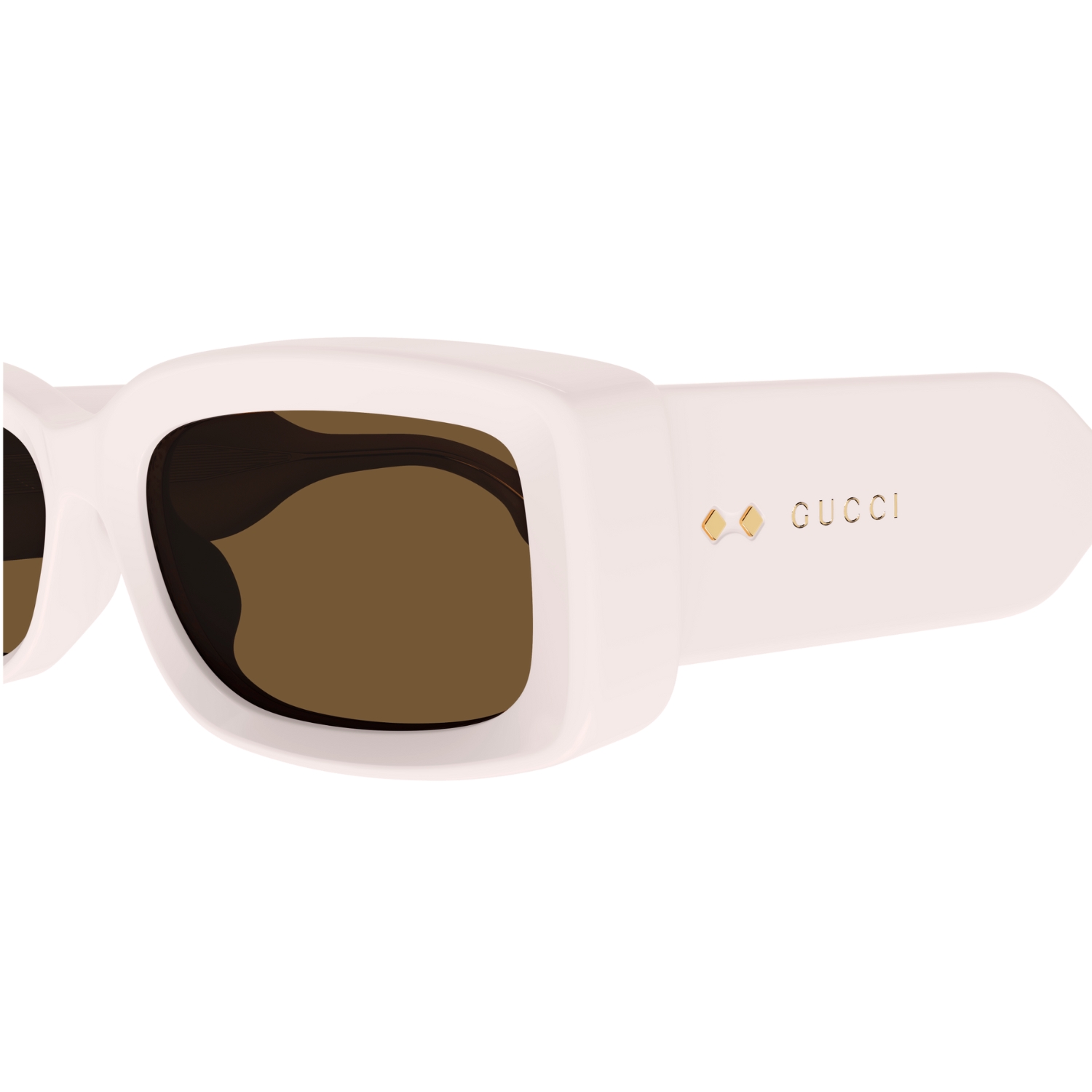Gvc*1 Rectangle Sunglasses Ivory GG1528S-003
