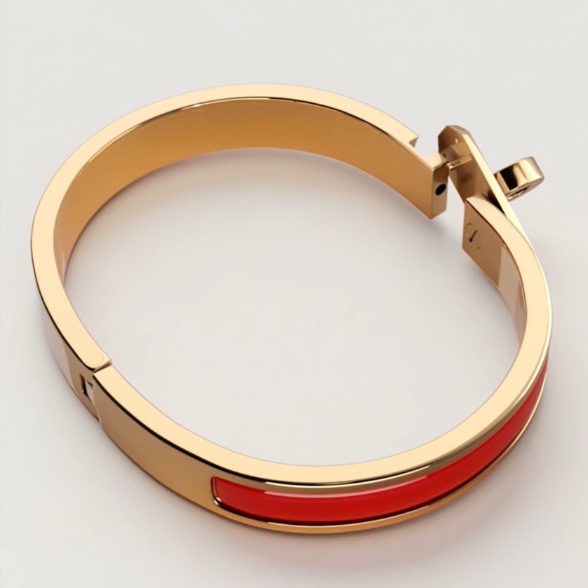 H**me5 Mini Clic Kelly Bracelet Rouge Amarante H200004F 94PM