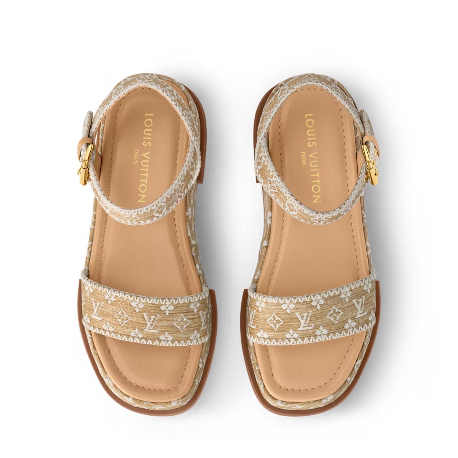 L0vis Vvtt0n Maya Platform Sandal Beige 5cm/2in For Women – 1AHNOK