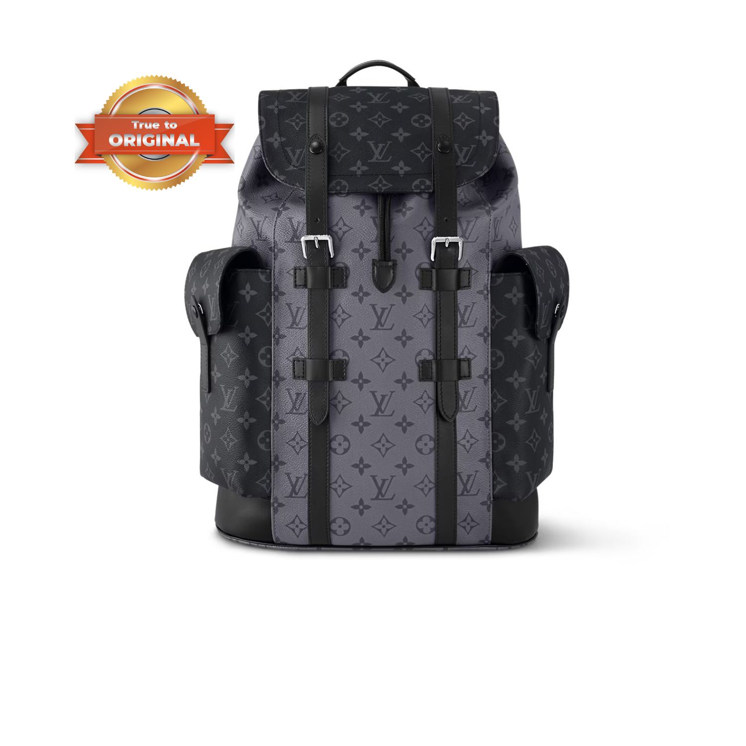 [True-to-ORIGINAL] L0vis Vvtt0n Christopher MM Monogram Eclipse Black For Men 17.3in/44cm M45419