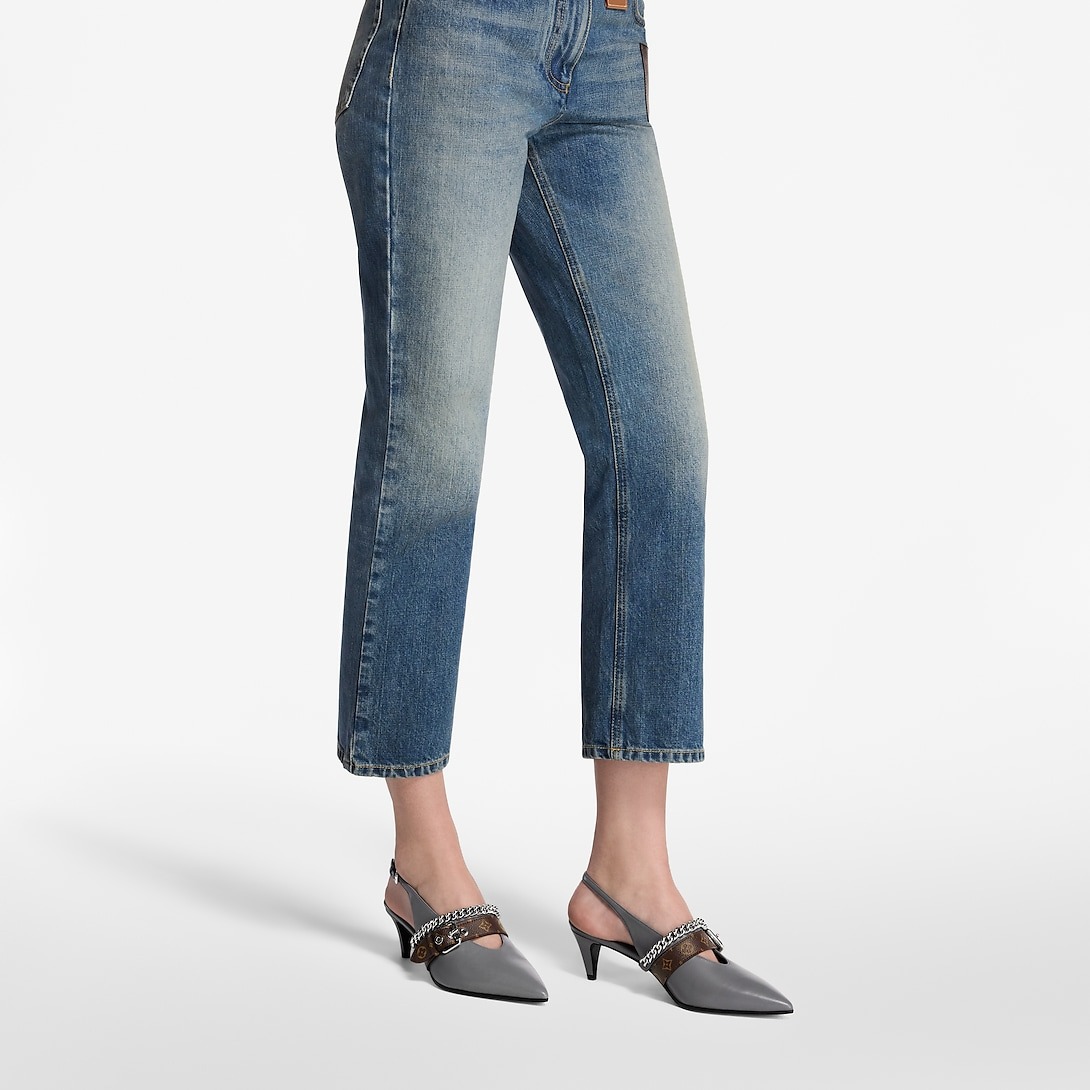 L0vis Vvtt0n LV Vibe Slingback Pump Gray For Women 1AHL15