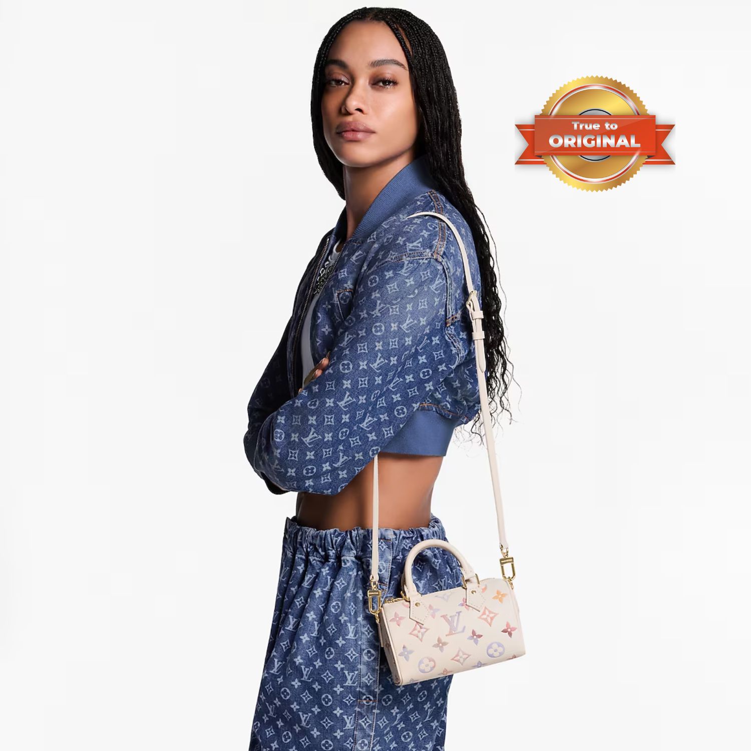 [True-to-ORIGINAL] L0vis Vvtt0n Nano Speedy Bag Dream Cream For Women 16cm/6.3in – M25591