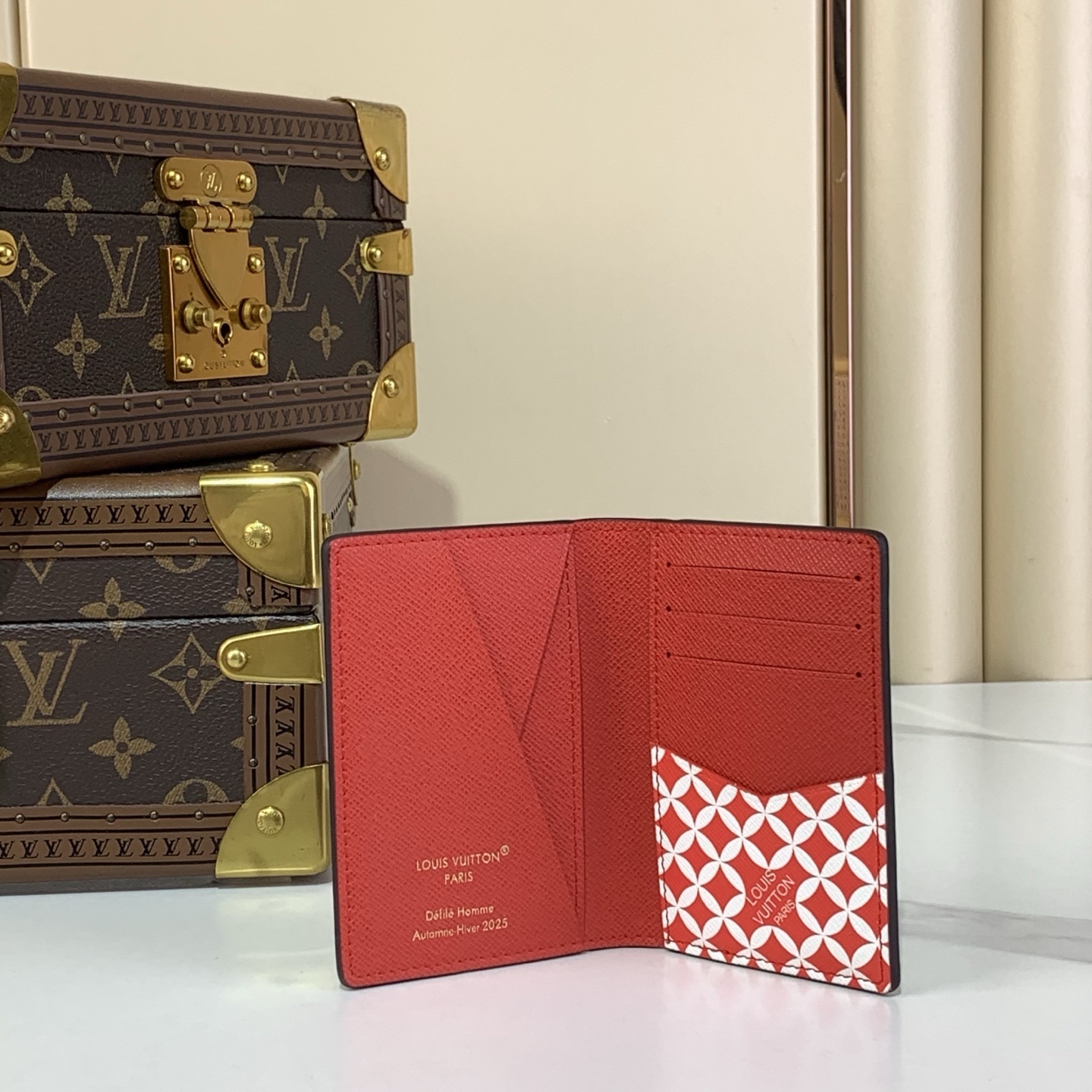 L0vis Vvtt0n Pocket Organizer Damier Wallet Brown 11.1cm/4.4in – N40776